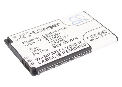 950 mAh for Kyocera SCP-50LBPS,5AAXBT062GEA