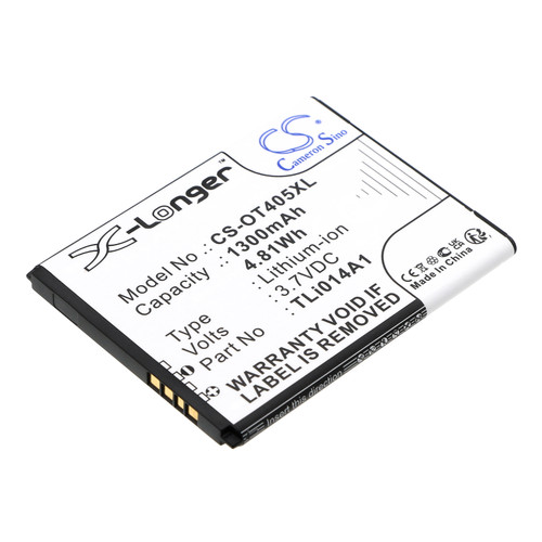 1300 mAh for Alcatel TLi014A1,CAB1400002C1,CAB31C00002C1