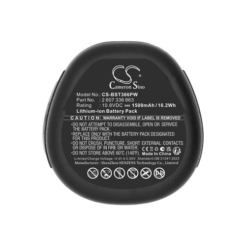 1500 mAh for Bosch 2 607 336 863,2 607 336 864,2 607 336 879