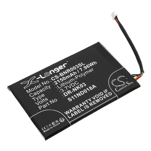 2150 mAh for Barnes & Noble DR-NK03,MLP305787,S11ND018A