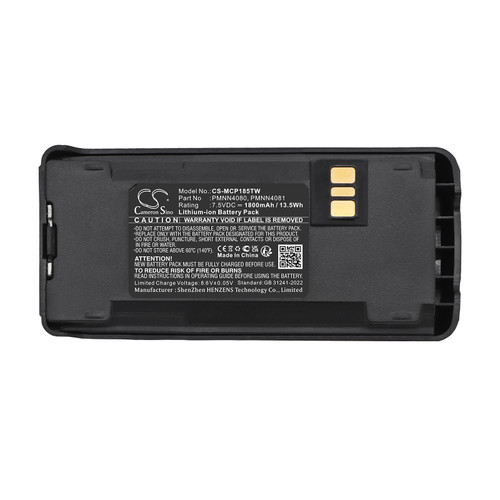 1800 mAh for Motorola NTN4496,NTN4497,NTN4970,NNTN4496,NNTN4497,NNTN4851,NNTN4970,PMNN4080,PMNN4081,PMNN4082