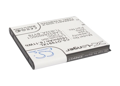 1650 mAh for Alcatel BY78,TLiB32A,CAB32A0000C1,CAB32A0000C2
