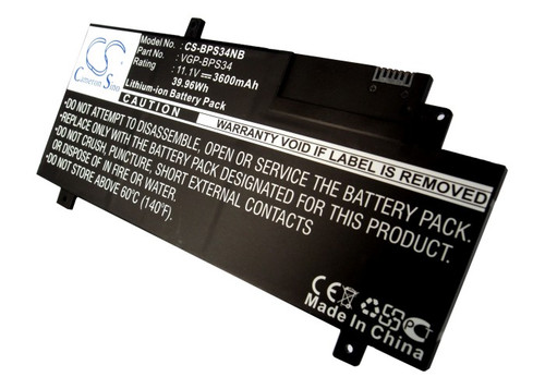 3600 mAh for Sony VGP-BPL34,VGP-BPS34