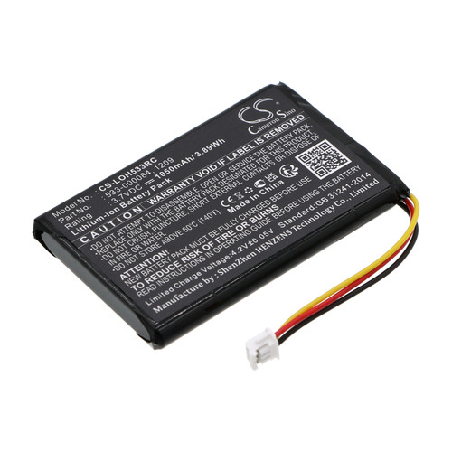 1050 mAh for Logitech 1209,533-000083,533-000084