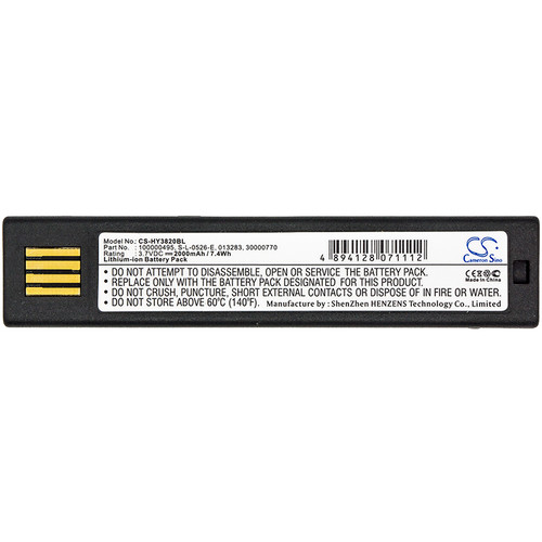 2000mAh Replacement Battery for Honeywell 1202g, 1452G, 1472G, 1911i, 1952HHD, 1T72466, 50121527-002