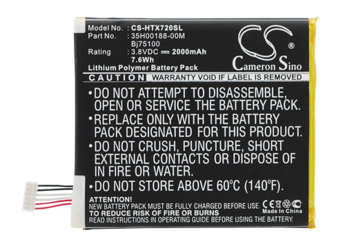 2000 mAh for AT&T s728e,One X  Plus
