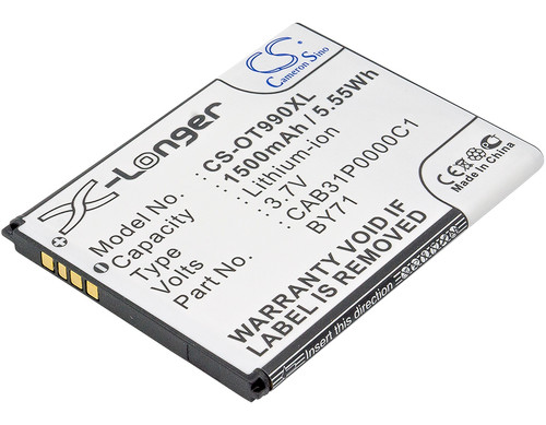 1500 mAh for Alcatel BY71,CAB31P0000C1,CAB31P0001C1,TB-4T0058200