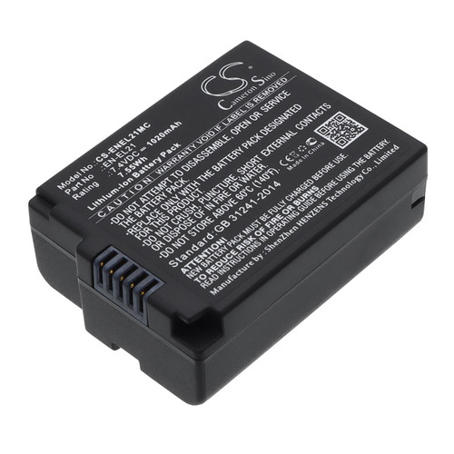 1020 mAh for NiKon EN-EL21