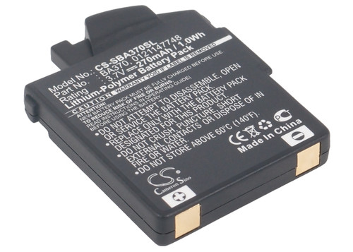 270mAh Replacement Battery for Sennheiser 450, Travel 550, Travel MM400, MM400-X, MM450, MM450X, MM500X, MM550, MM550X, BA370
