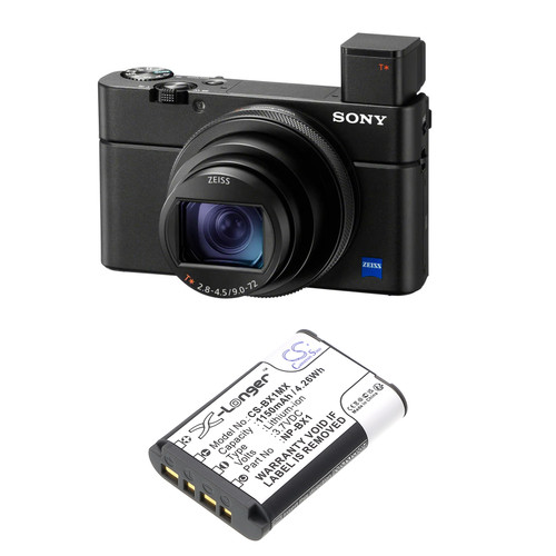 1150mAh Replacement Battery for Sony NP-BX1, ZV-1F, RX100 VII, DSC-RX100M7, RX100 VI, DSC-RX100M6, RX100 III, DSC-RX100M3, ZV-1M2