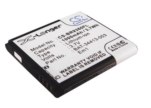 1000 mAh for BlackBerry EM1,ACC-39508-201,ACC-39508-301,BAT-34413-003