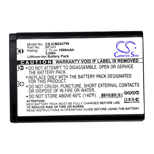 1500 mAh for Icom BP-243