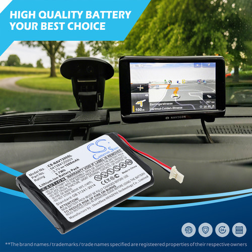 1000 mAh for Navigon 541384120003,JS541384120003,GTC39110BL08554