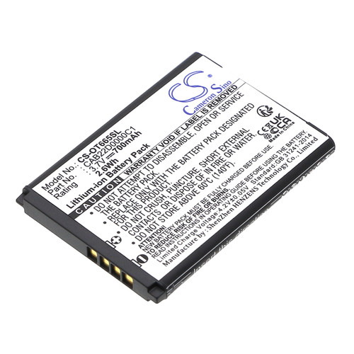 700 mAh for Alcatel CAB22B0000C1,CAB22D0000C1