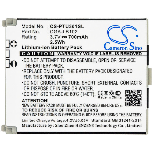 700 mAh for Panasonic CGA-LB102