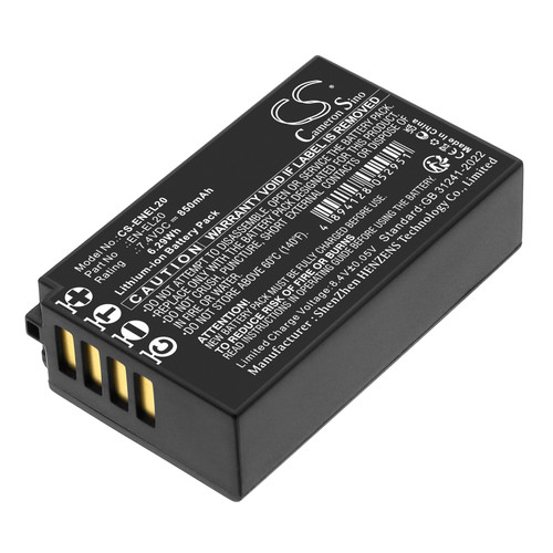 850 mAh for Blackmagic Design BMPCCASS/BATT