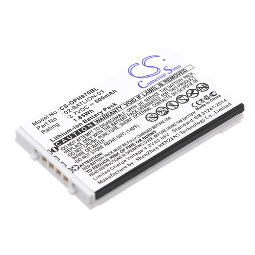 500 mAh for Opticon 11267,ORBLIOP0012,02-BATLION-03