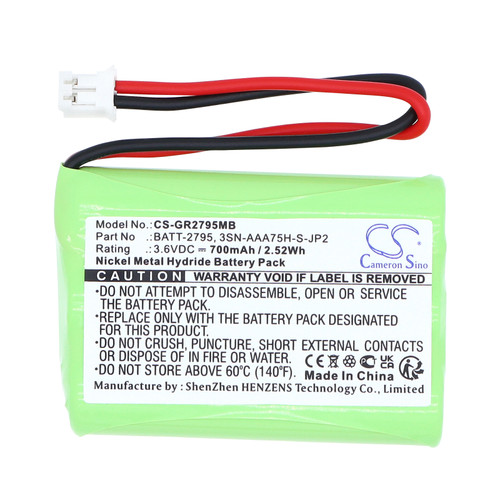 700 mAh for GRACO BATT-2795,89-1323-00-00,3SN-AAA75H-S-JP2