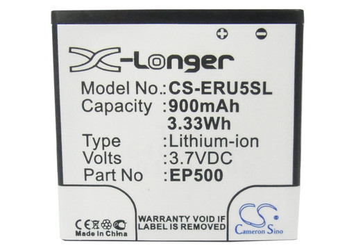 900 mAh for Sony Ericsson EP500