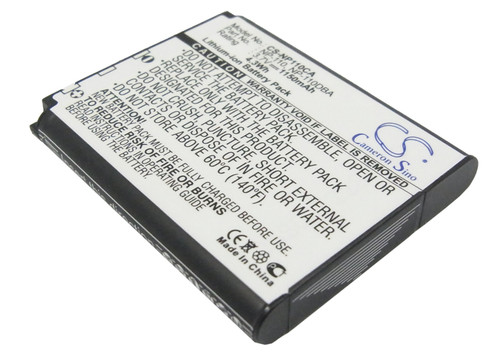1150mAh Replacement Battery for Casio NP-110, NP-110L, NP-160, Exilim EX-Z2000, EX-Z3000, EX-FC500S, EX-ZR10, EX-ZR15, EX-ZR20, EX-F1, 