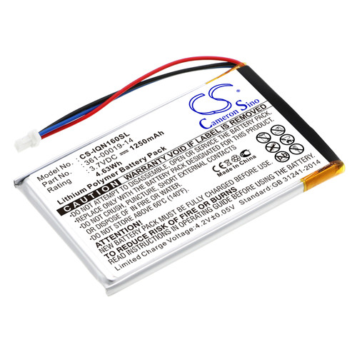 1250 mAh for Garmin 361-00019-14