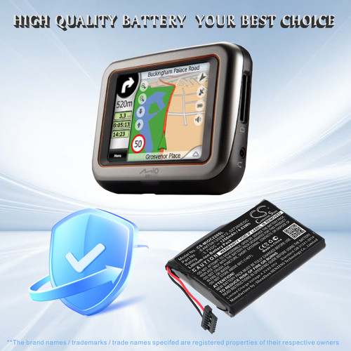 1250 mAh for CLARION BPLP1200 11-B0001MX