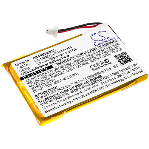 680 mAh for Sony 8704A41918,LIS1382(J),1-756-769-11