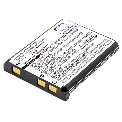 660 mAh for Kodak LB-012,KLIC-7006