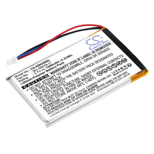 1250 mAh for Garmin 010-00621-10,361-00019-11