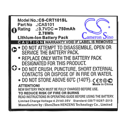 750 mAh for Creative CAS101
