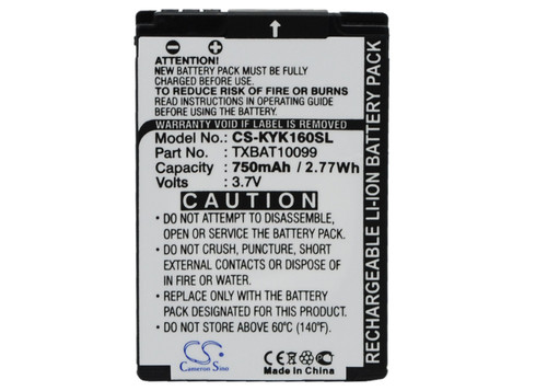 750 mAh for Kyocera TXBAT10099