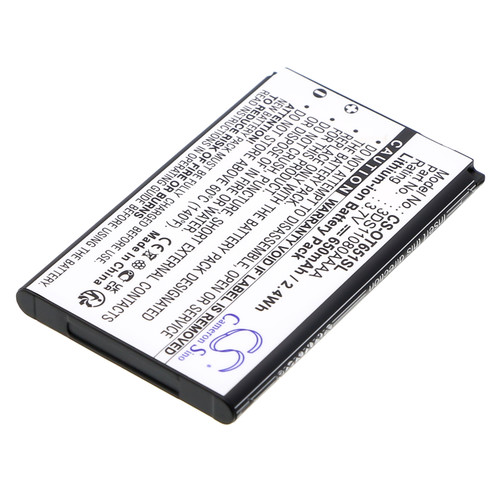 650 mAh for Alcatel BY-62,LBT-03,B-VLE56,3DS10241AAAA,3DS10744AAAA,3DS11080AAAA,CAB3080010CX