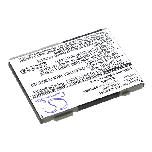 600 mAh for BenQ-Siemens EBA-660,EBA-670,EBA-760,EBA-770,L36880-N2501-A110,L36880-N6051-A103,L36880-N7101-A110,L36880-N7101-A111,V30145-K1310-X277,V30145-K1310-X289