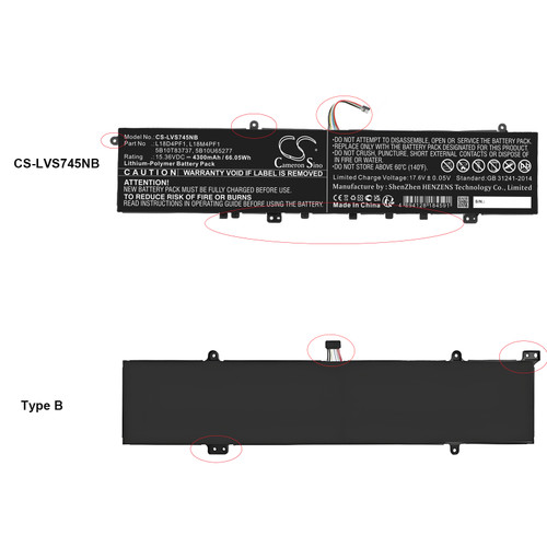 4300 mAh for Lenovo L18D4PF1,L18M4PF1,5B10T83737,5B10U65277