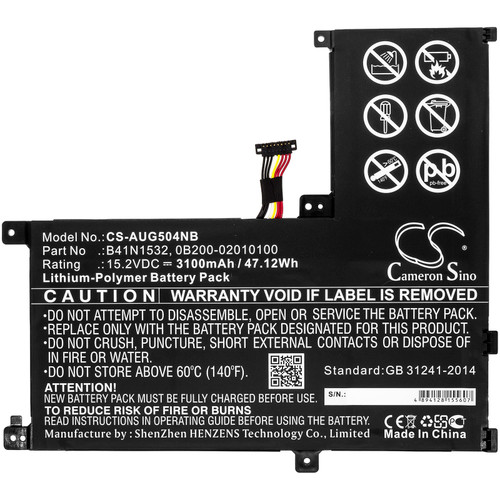 3100 mAh for Asus B41N1532,0B200-02010100