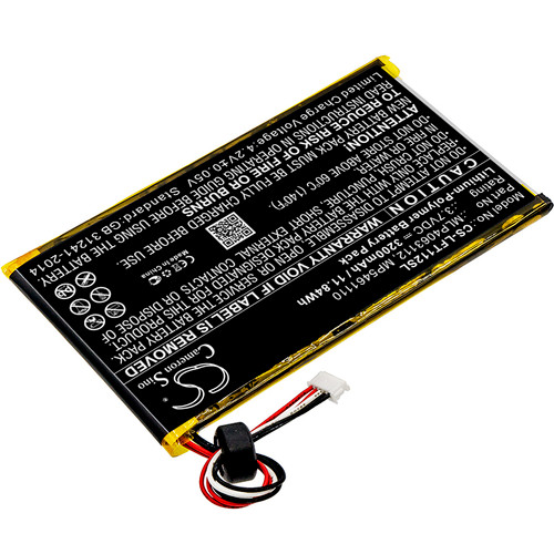 3200 mAh for LeapFrog 800-10067,MP5461110,MLP4063112