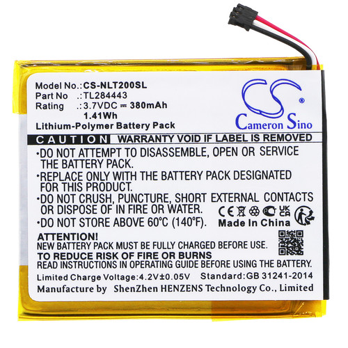 380mAh Battery for Nest Learning Thermostat 2nd Generation, Learning Thermostat 3RD Generation, T3007ES, T3008US, T4000ES