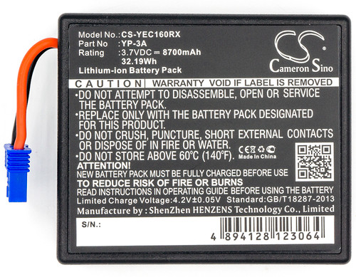 8700 mAh for Yuneec ST16,ST16F,YP-3A,58-000160
