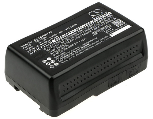 10400 mAh for MEGA SPEED HIGH SPEED VIDEO CAMERA
