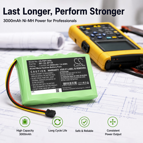 3000 mAh for Fluke BP130,BP120MH