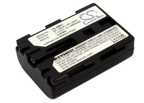 1300 mAh for Sony NP-QM50,NP-QM51