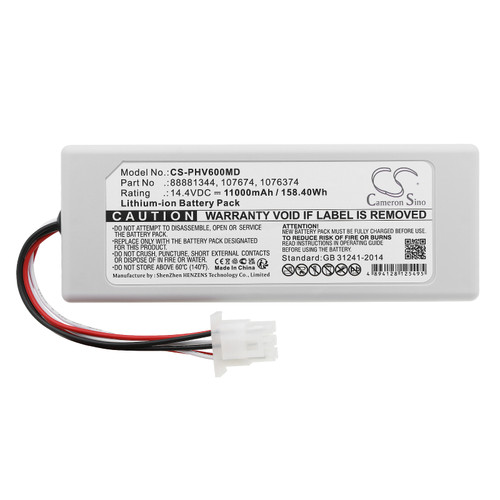 11000 mAh for Philips 107674,1056921,1058272,1076374,88881344,M48385-B0,989805626941