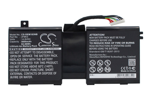 5600 mAh for Dell 2F8K3,G33TT,KJ2PX,0G33TT,0J33TT,0KJ2PX,02F8K3,451-BBCB