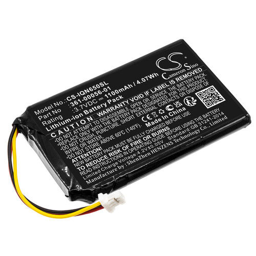 1100 mAh for Garmin 361-00056-01