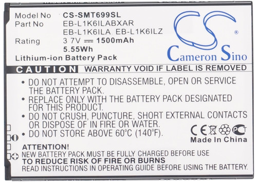 1500 mAh for Samsung EB-L1K6ILA,EB-L1K6ILZ,EB-L1K6ILABXAR