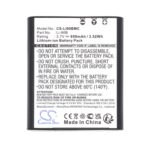 Replacement Battery for Olympus OM SYSTEM  TG-1,TG-2,TG-3,TG-5,TG-6,TG-7,SH-1, Ricoh GR III,GR III X, GR III Street Edition