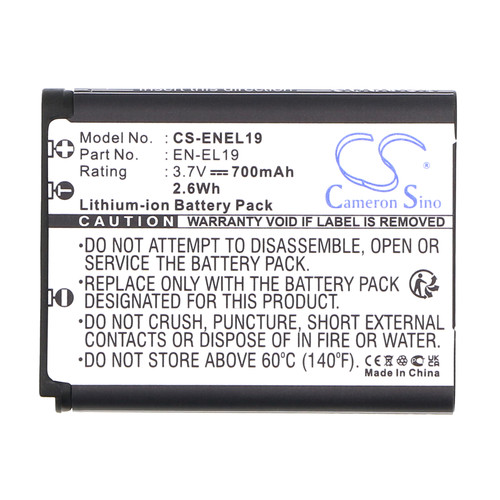 700 mAh for NiKon EN-EL19