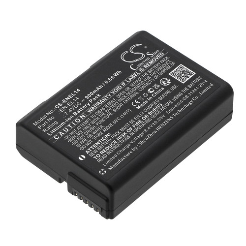 900 mAh for NiKon EN-EL4,EN-EL4a,EN-EL4e,EN-EL14
