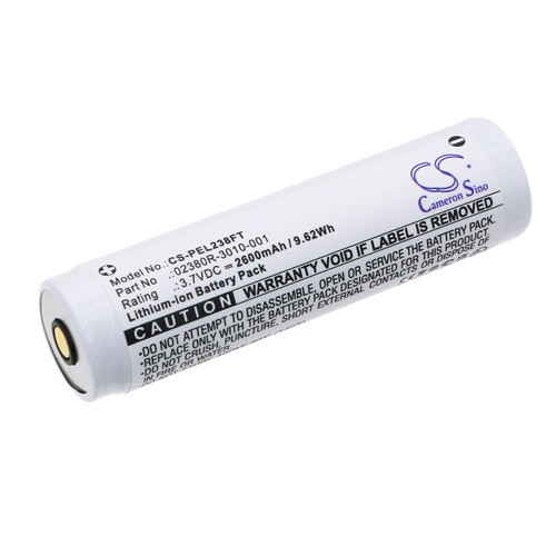 Replaces battery for Pelican 2389, 02380R-3010-001, 2780R Headlamp, 5050R Flashlight, Lithium-ion 2600mAh
