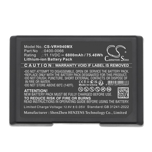 6800mAh Replacement Battery for Verathon 9400 Bladderscan, BVI 9400, 0400-0066, 0400-0121, 0570-0066
